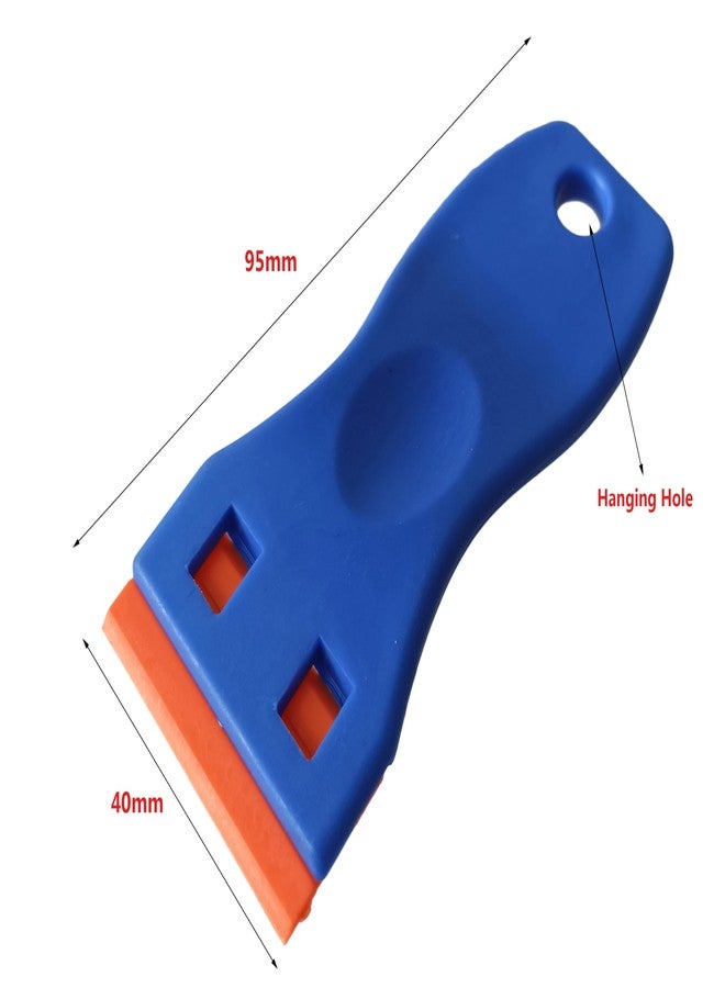 Inditrust أداة كشط محمولة من إنديتراست ومجموعة من 10 شفرات إضافية لإزالة الملصقات والطلاء والشارات من الزجاج وأسطح المواقد - Image 2